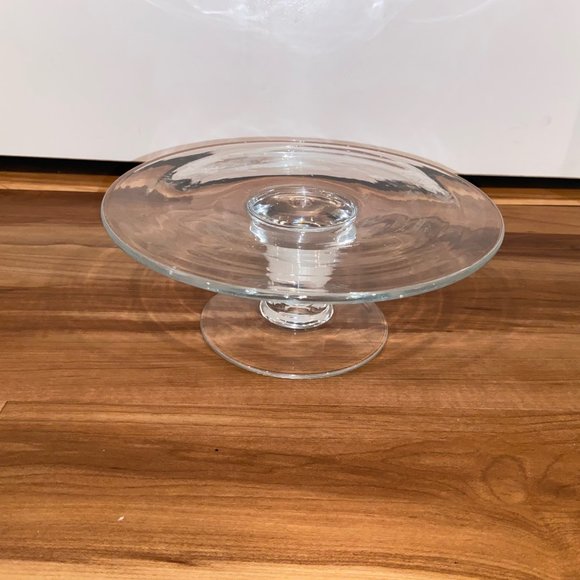 STUDIO GLASS PEDESTAL 3-WICK HOLDER PARTYLITE P8076